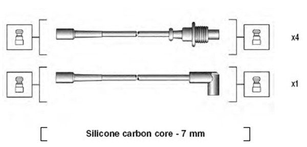 MAGNETI MARELLI Комплект проводов зажигания 941135090698